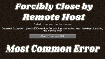✔️ java.io.exception : connection forcibly closed by remote host | MineCraft most common Error 26Jan