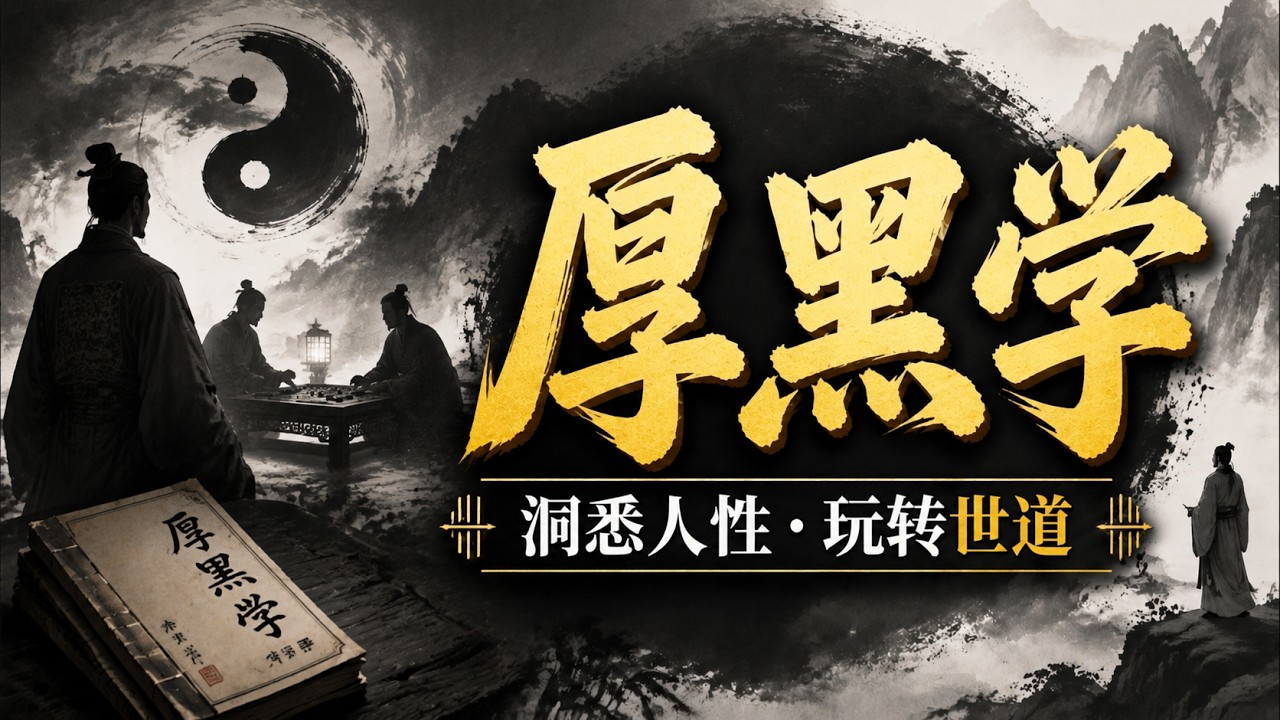 60分鐘深度解讀《厚黑學》:揭開成功人士絕不告訴你的社交真相!#厚黑學 #李宗吾 #職場 #人性 #成功學 #社會規則 #劉備 #曹操 #職場生存術 #處世哲學 #心理學 #自我成長 #經典解讀 縮圖
