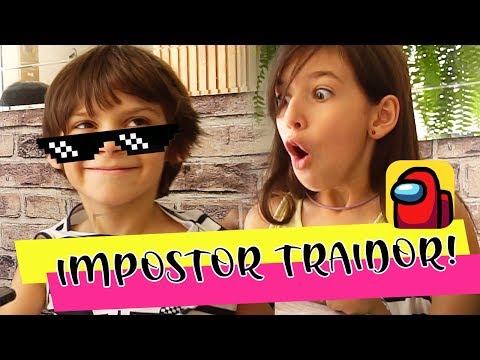 IMPOSTOR TRAIDOR - AMONG US com Sarinha e Vini