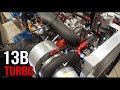 Mazda rotary 13b turbo engine dyno  fullboost