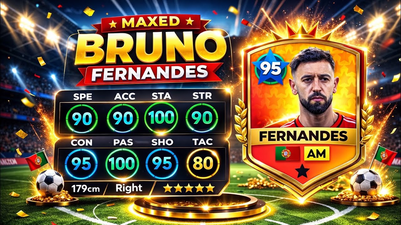 DLS 26 😱 UPGRADE MAX BRUNO FERNANDES (85) Dream League Soccer 2026 # ...