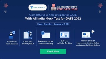 ALL INDIA MOCK TEST | GATE-2022 | BY TOP EDUCATORS.