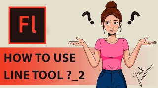 Adobe flash tutorial | how to use line toon | how to trace in flash | 2d animation step by step
