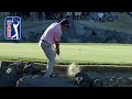 Jason Dufner’s INCREDIBLE shot from the rocks at The American Express