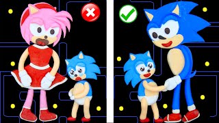 Poor Sonic Life So Sad Story Pacman Stop Motion Game