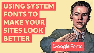 How to make your sites look good without 1 million slow Google fonts