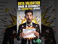 🔥 Stop Data Entry Errors Instantly with Excel Data Validation