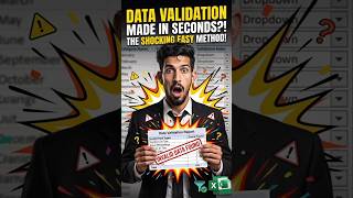🔥 Stop Data Entry Errors Instantly with Excel Data Validation
