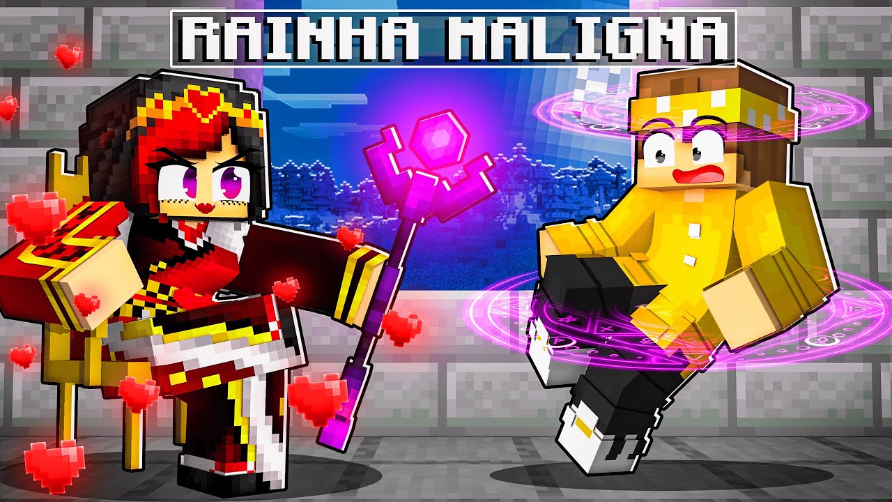 A RAINHA MALIGNA está APAIXONADA POR MIM no Minecraft
