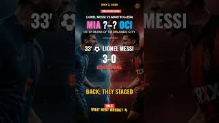 🐐 Messi's Inter Miami Shocking Collapse! History made... again. #goat #mls  #worldcup