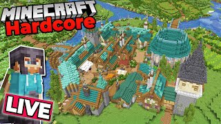I Built a VILLAGE in HARDCORE Minecraft 1.19 Survival Let's Play