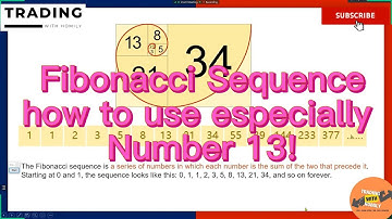 Fibonacci Sequence how to use especially Number 13 in the trading? #stockmarket #trending