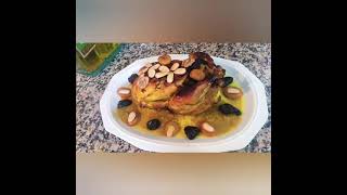 poulet farci aux fruits secs دجاجة معمرة بالفواكه الجافة روعة