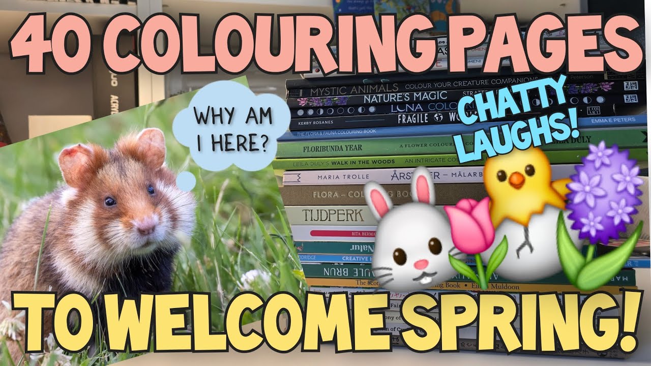 HELLO SPRING! 40 Perfect Pages to Welcome Spring in Adult Colouring! 