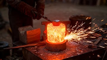 Inside the forging factory From Fire to Form — How Bearing Rings Are Forged #forging #blacksmith
