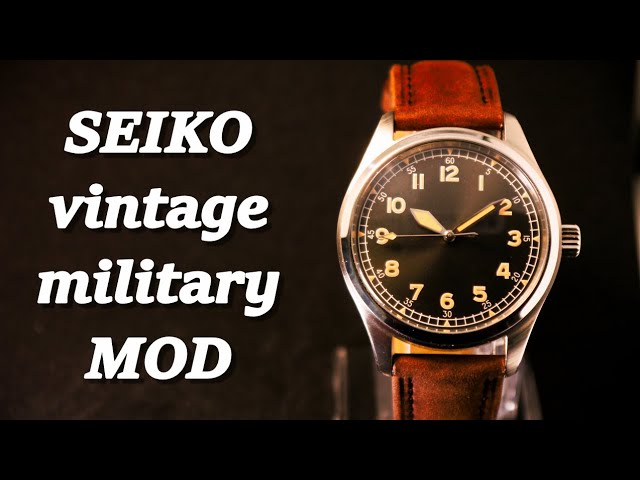 NH35 36mm SS AR サファイ ケース 腕時計 MOD ミリタリー【SEIKO MOD 