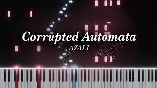 CORRUPTED AUTOMATA - AZALI | Piano Tutorial (Visualizer)