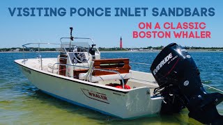 Visiting Ponce Inlet Sandbars on a Classic Boston Whaler
