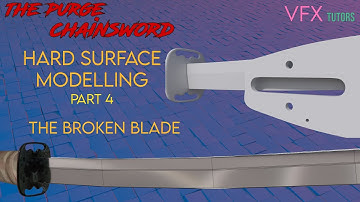 Hard Surface Modelling in Maya - Part 4 - Modelling The Broken Blade