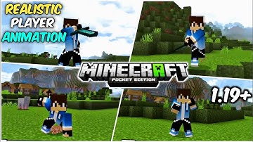 New Player Animation Addon For Mcpe 1.19 |  Player Animation Mcpe 1.19 | Mod Minecraft Pe 1.19