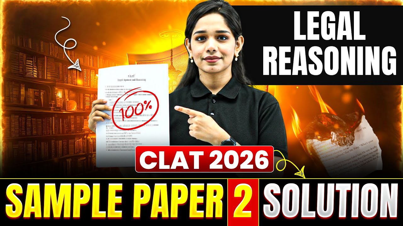 Legal Reasoning | CLAT 2026 Sample Paper (2) FULL Solution - YouTube