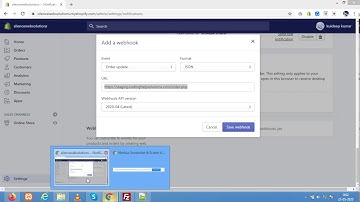 # Create Webhooks in Shopify