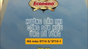 HƯỚNG DẪN THI CÔNG SƠN HIỆU ỨNG BÊ TÔNG - Mã màu ST10-3/ ST10-1