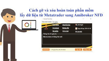 Cách gỡ và xóa bỏ phần mềm cập nhật dữ liệu Forex, Bitcoin... cho Amibroker của Nodudo Forex Data