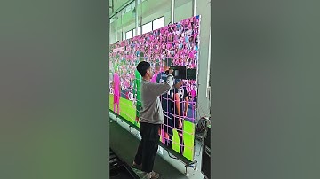 These inverted LED modules need to be adjusted.#ledscreen #leddisplay #ledwall #eagerled