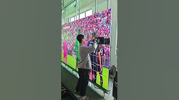 These inverted LED modules need to be adjusted.#ledscreen #leddisplay #ledwall #eagerled