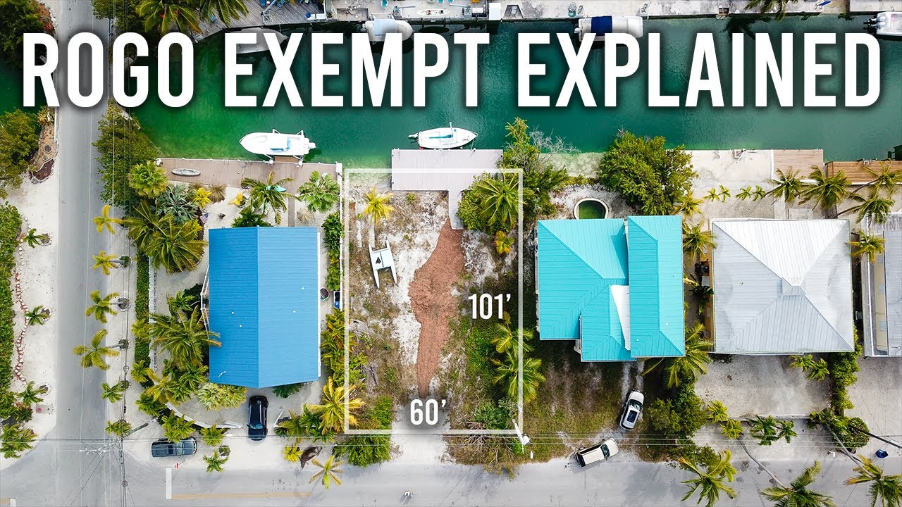 What is a ROGO Exempt Lot 927 Gulf Dr Summerland Key YouTube