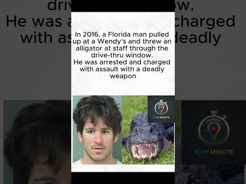 Florida man pulled up at a wendy's and threw an alligator at staff #youtubeshorts #trendingnews #vir