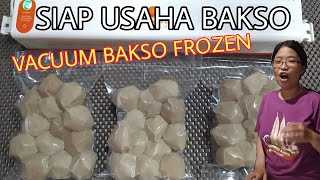 How to Vacuum Seal Meatballs with Regular Plastic Bags, Ready for a Frozen Food Business