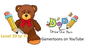DOP Draw one puzzle New 2023 Level 39 to 70 Gameplay Walkthrough #gameplay #gaming #dopdrawonepart