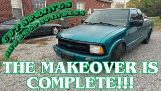 Lowering The Front of A 94 S10: Little Green's Makeover Is Finally Complete!