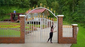 TIMELAPSE : 7 Days Building a Grand Farm Gate with Stone and Ultra Durable Reinforced Concrete