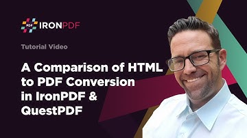A Comparison of HTML to PDF Conversion in IronPDF & QuestPDF