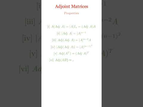 Properties of Adjoint
