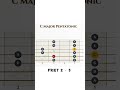C Major Pentatonnic (Fret 2 - 5)