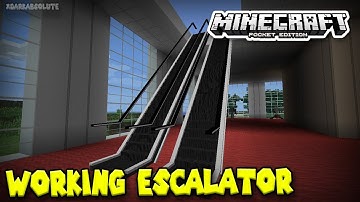 [1.1] WORKING ESCALATOR IN MINECRAFT PE USING COMMAND BLOCKS!!