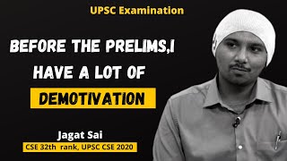 “When I am giving my prelims examination,I have lot of self doubt” | Jagat Sai | UPSC CSE 2023