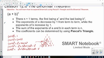 PreAP PreCalculus Lesson 12.6 The Binomial Theorem March26 0708