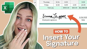 How To Add a Signature into Excel Like a Pro!