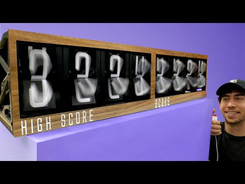 I Made a Split Flap Scoreboard (for my IRL Platformer Game)