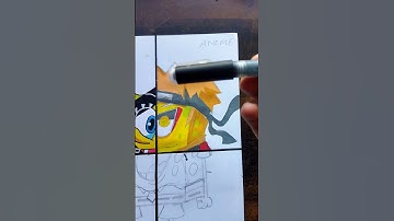 Drawing Spongebob But In 4 Different Styles! (PART - 1)#shorts #viral #trending #artwork #art