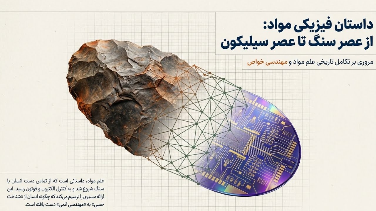 خواص فیزیکی مواد 🧲⚡️🔥از چگالی تا خواص نوری 💡📊خواص فیزیکی مواد و انقلاب صنعتی⚙️📈 | از تاریخ تا امروز📅