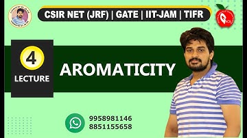 AROMATICITY LEC-4||CSIR NET|| IITJAM||GATE||TIFR ||RPSC ||JBSIR||ORGANIC CHEMISTRY|||JEE||NEET||