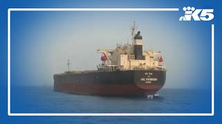 Cargo ship runs aground in the Strait of Hormuz