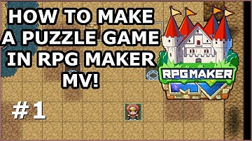 RPG Maker MV - How to make a puzzle game #1 - Boulder Puzzles