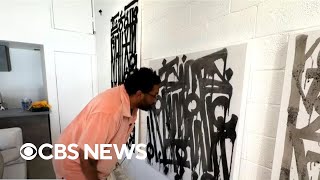 Street artist helps family who lost everything in L.A. wildfire